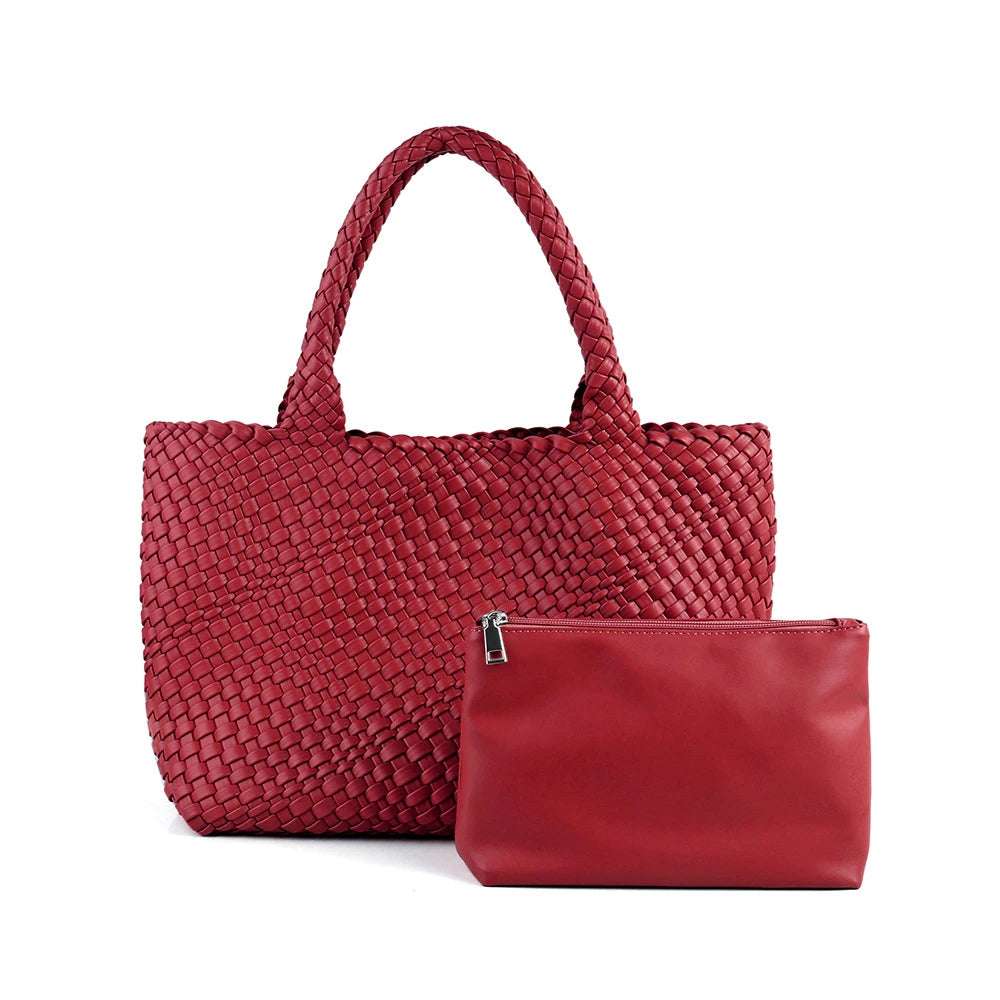 ZR DIARY Hand Woven Bags Women Oversized Large Capacity Shoulder Bags Simple Solid Color Casual Handbags BZ2025