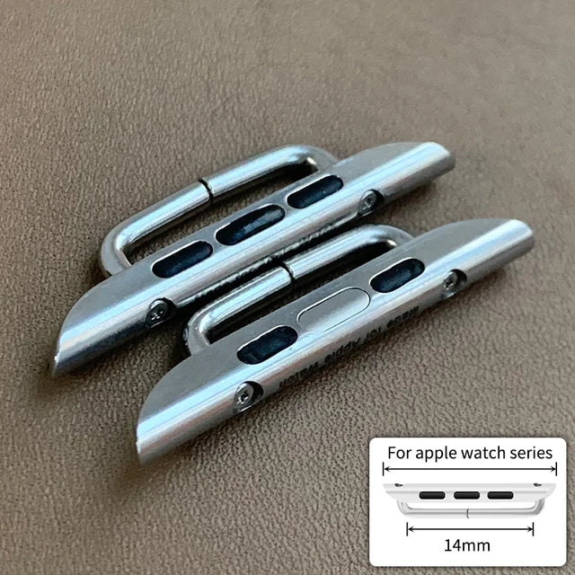 High Quality Stainless Steel Connector for Apple Watch Series 10 9 8 7 se 6 5 4 3 2 1 Black Rose Gold Adapter Accessory Magsafe - EastCurated