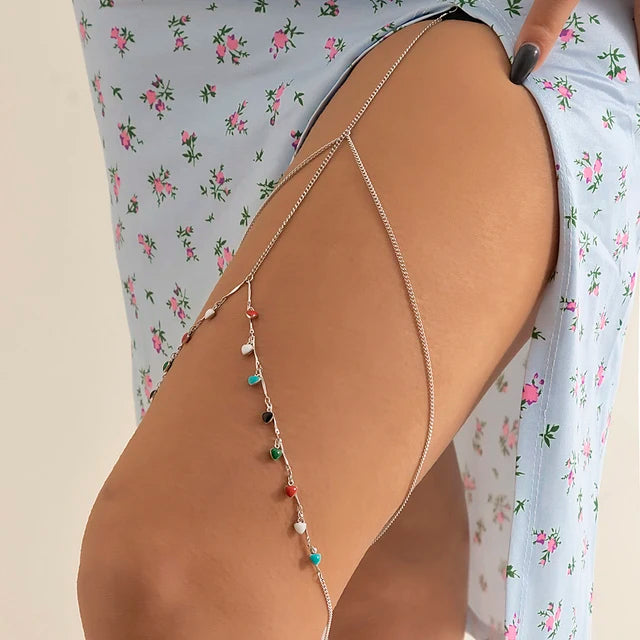 Multilayered tassel adjustable thigh chain Jewelry - EastCurated
