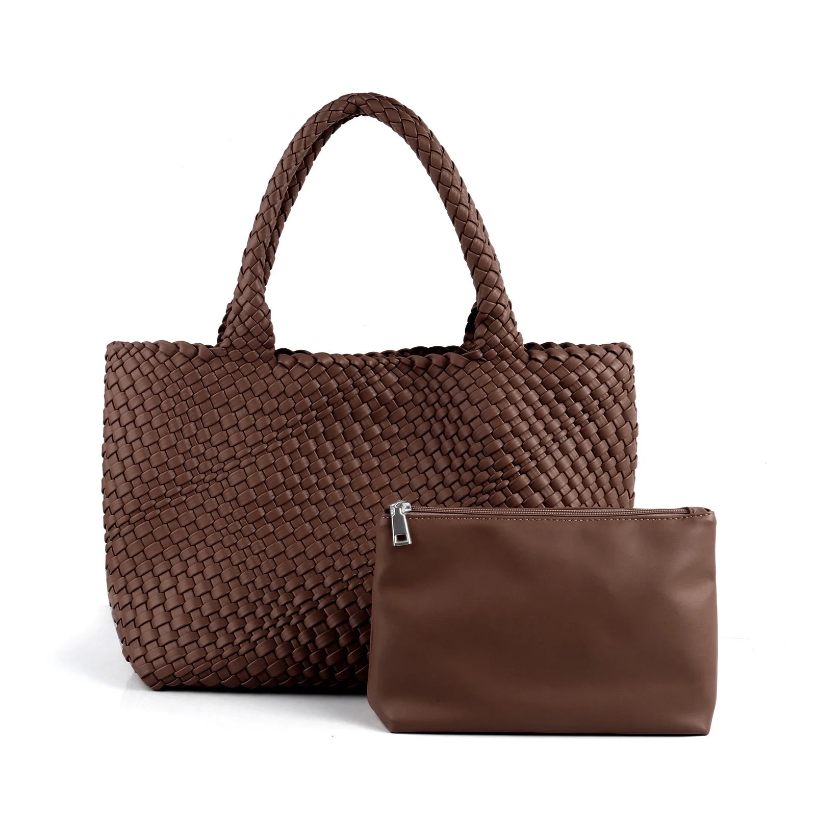 ZR DIARY Hand Woven Bags Women Oversized Large Capacity Shoulder Bags Simple Solid Color Casual Handbags BZ2025 - EastCurated