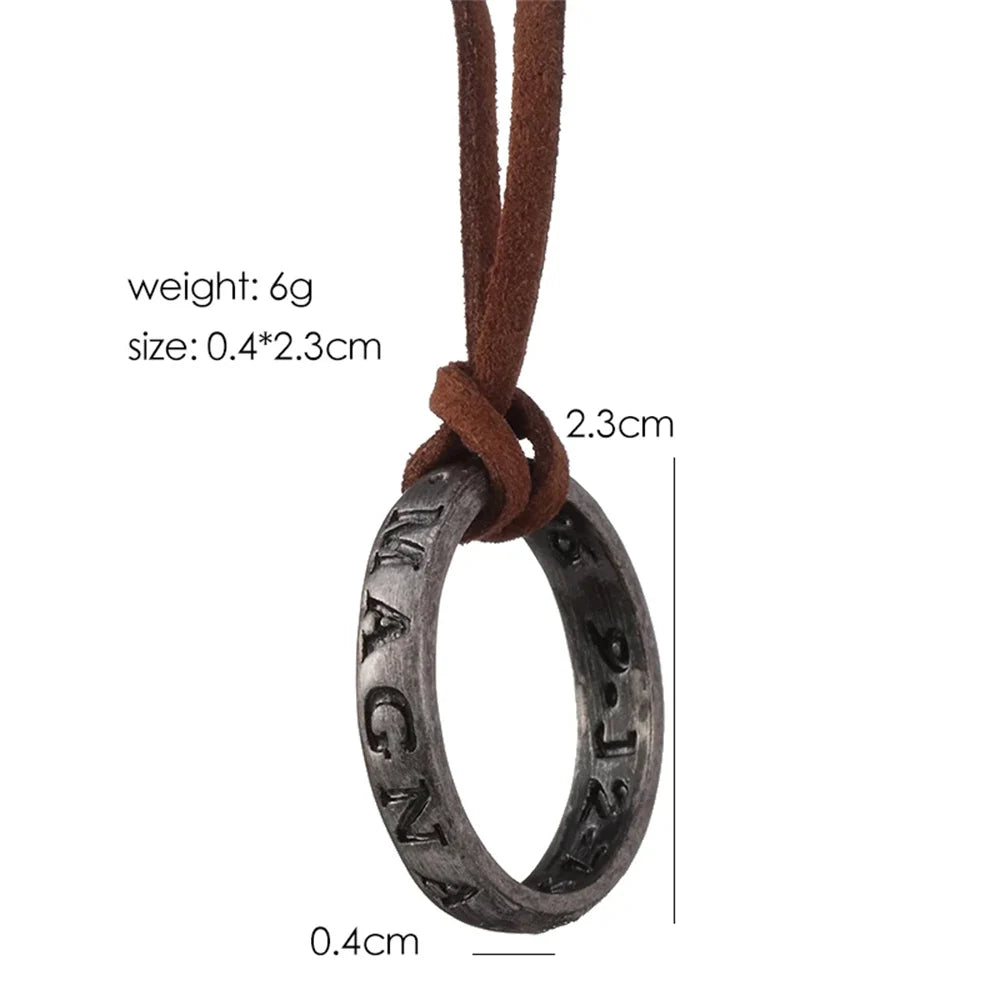 ZRM Jewelry Necklace Game Uncharted 4 A Thief's End Nathan Drake Necklaces Cord Chain Long Necklace jewelry Men Accessories - EastCurated