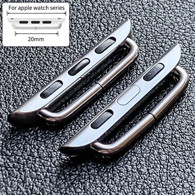 High Quality Stainless Steel Connector for Apple Watch Series 10 9 8 7 se 6 5 4 3 2 1 Black Rose Gold Adapter Accessory Magsafe - EastCurated