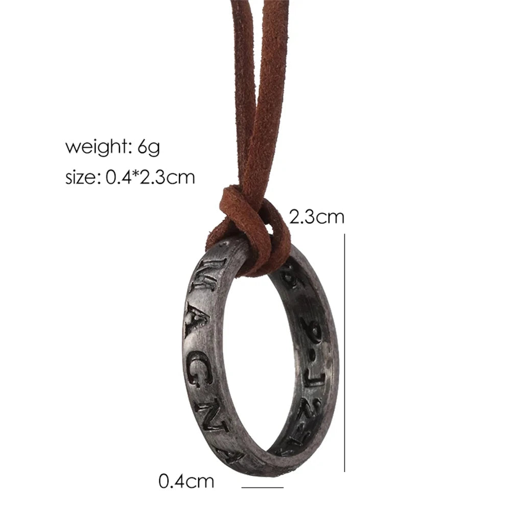 ZRM Jewelry Necklace Game Uncharted 4 A Thief's End Nathan Drake Necklaces Cord Chain Long Necklace jewelry Men Accessories - EastCurated