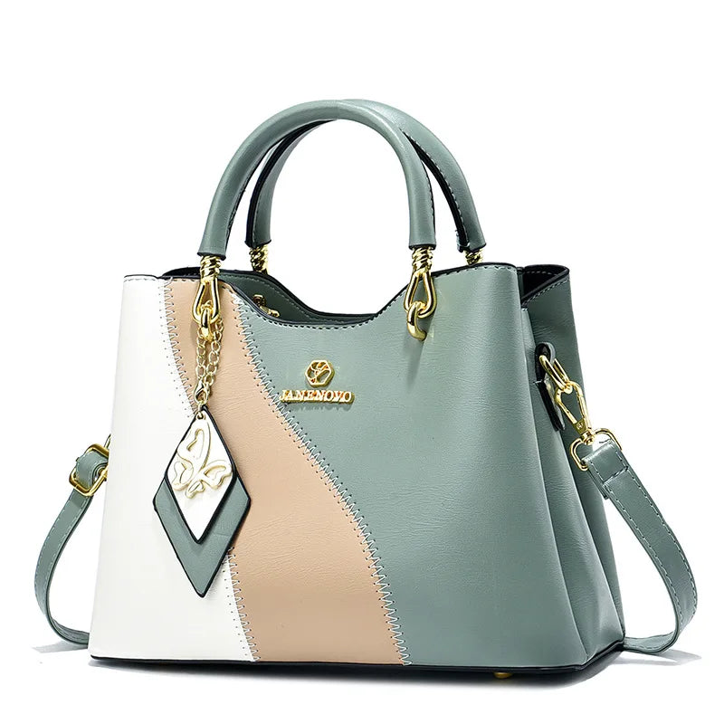 Premium women's bags, fashion temperament, handbags, versatile contrasting colors, large-capacity casual shoulder bags - EastCurated