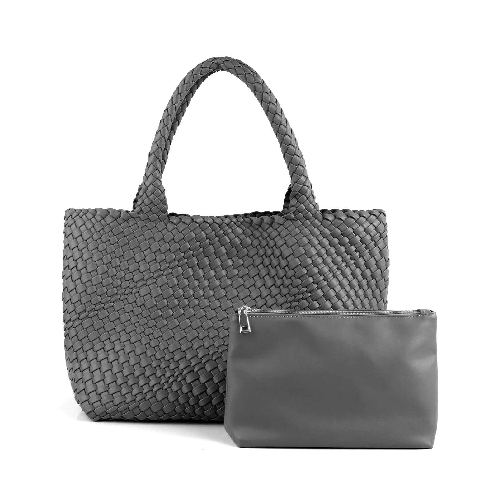 ZR DIARY Hand Woven Bags Women Oversized Large Capacity Shoulder Bags Simple Solid Color Casual Handbags BZ2025