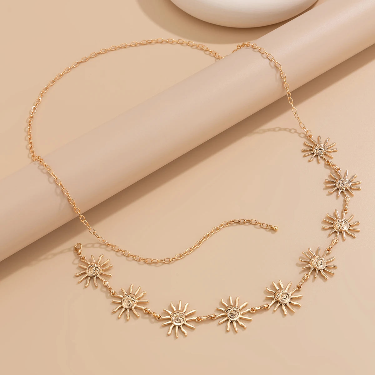 New Boho Sun Waist Belly Chain for Women Summer Sexy Bikini Belt Adjustable Body Chain Festival Jewelry Accessories Gifts