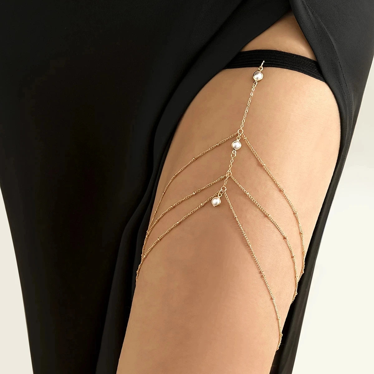 Multilayered tassel adjustable thigh chain Jewelry - EastCurated