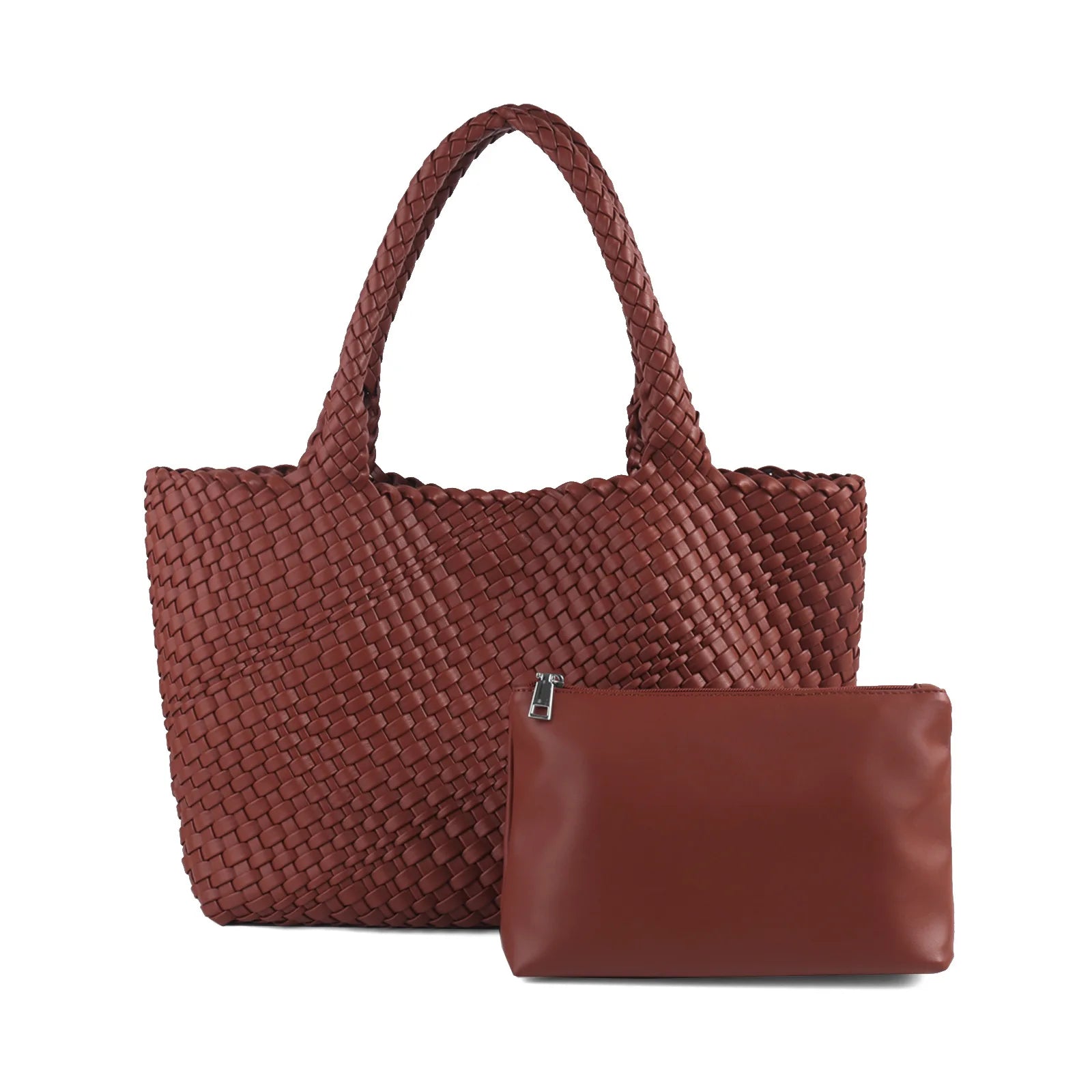 ZR DIARY Hand Woven Bags Women Oversized Large Capacity Shoulder Bags Simple Solid Color Casual Handbags BZ2025 - EastCurated