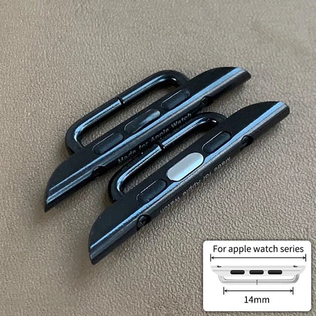 High Quality Stainless Steel Connector for Apple Watch Series 10 9 8 7 se 6 5 4 3 2 1 Black Rose Gold Adapter Accessory Magsafe - EastCurated