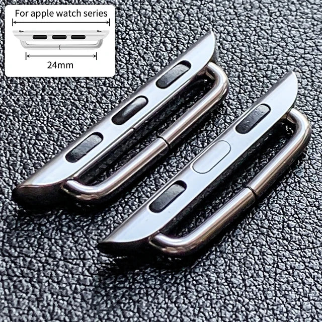 High Quality Stainless Steel Connector for Apple Watch Series 10 9 8 7 se 6 5 4 3 2 1 Black Rose Gold Adapter Accessory Magsafe - EastCurated