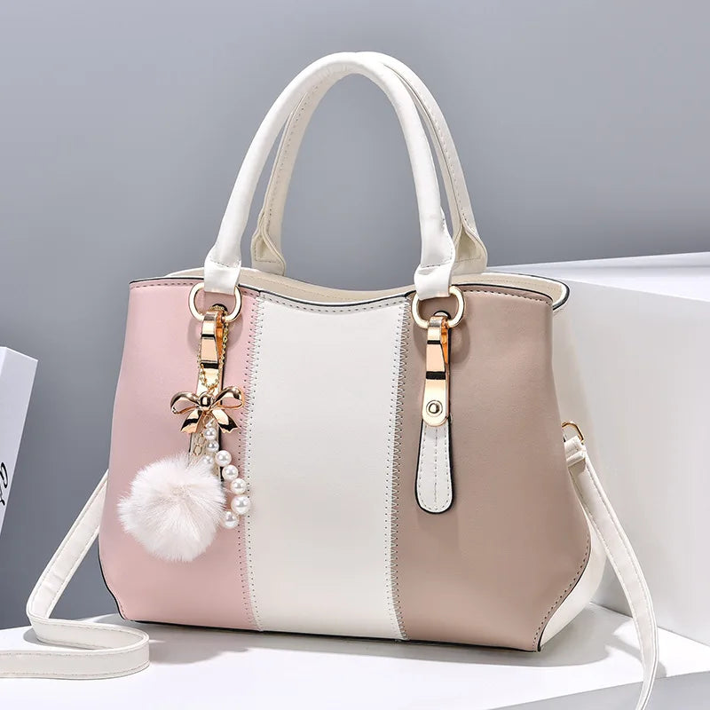 Fashionable and atmospheric women's handbag Korean version large capacity middle-aged 30 year old lady single shoulder cross bag - EastCurated