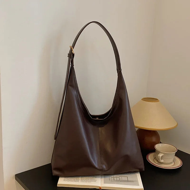 New Tote bag hand bill of lading shoulder women's bag retro simple large bag Tote bag - EastCurated