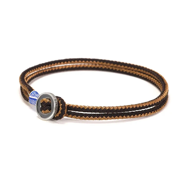 New Arrival Handwoven 925 Sterling Silver Button Bracelet for Men Fashion Classic Hip Hop Rock Bracelet Jewelry - EastCurated