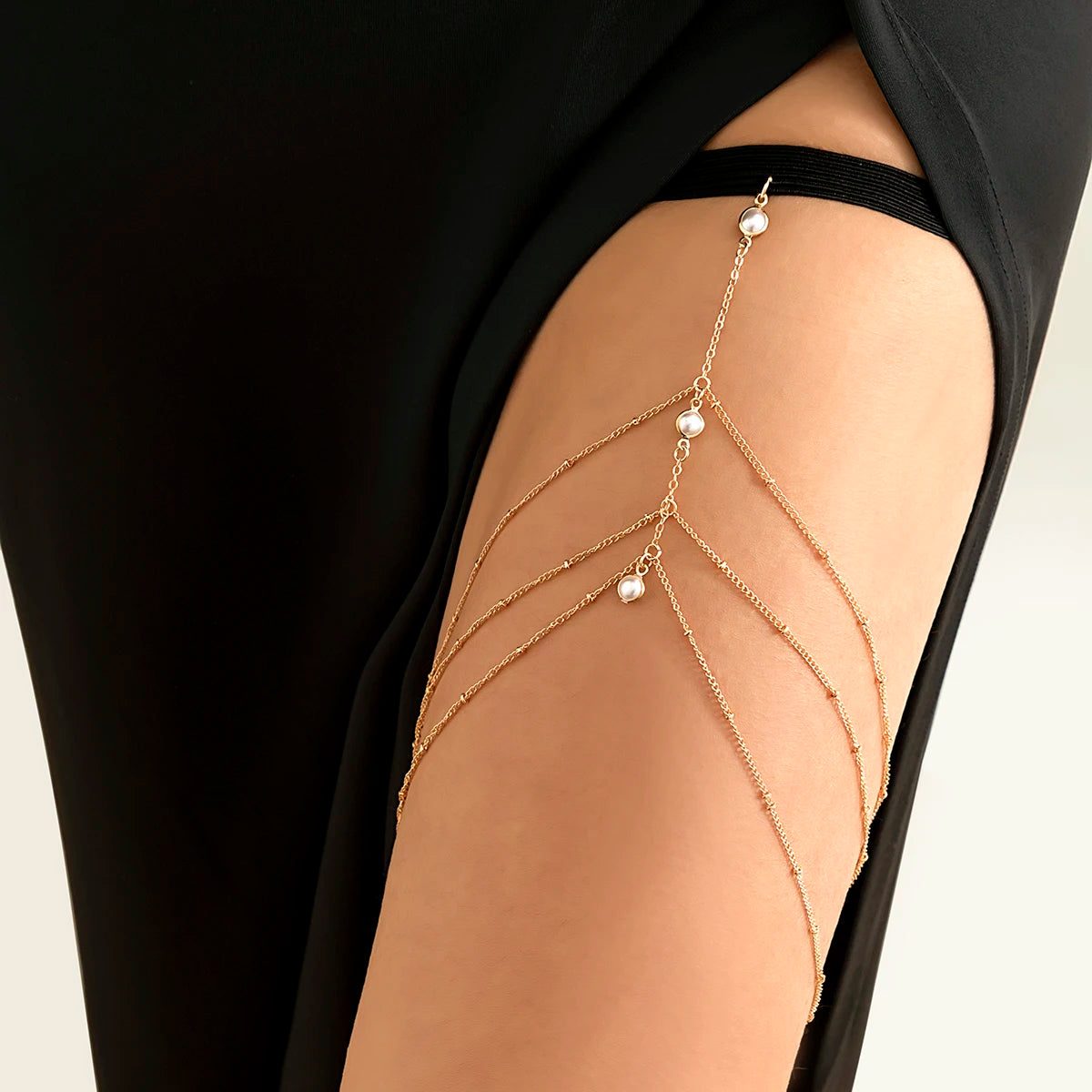 Multilayered tassel adjustable thigh chain Jewelry - EastCurated
