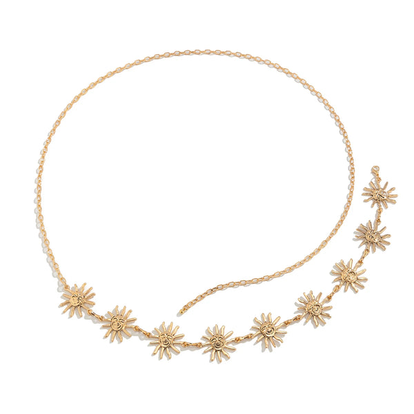 New Boho Sun Waist Belly Chain for Women Summer Sexy Bikini Belt Adjustable Body Chain Festival Jewelry Accessories Gifts