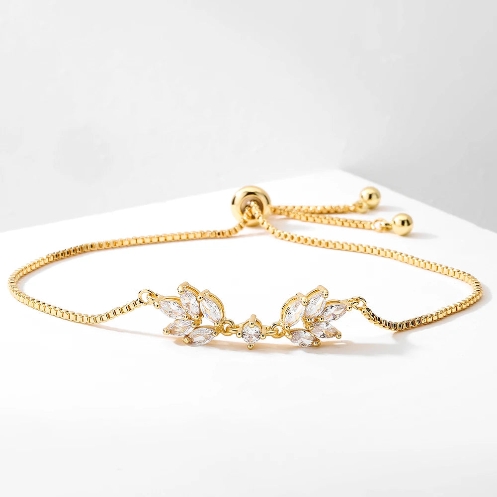 Trendy Circle Interlocked Gold-Color Charm Bangle For Women Men Personally Bracelet Party Girls Exquisite Accessories Jewelry - EastCurated