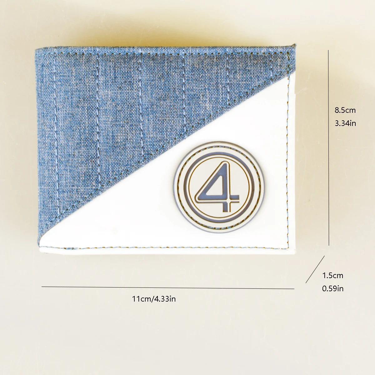 High quality Bifold men's wallet with fashionable and personalized cardholder ID card slot