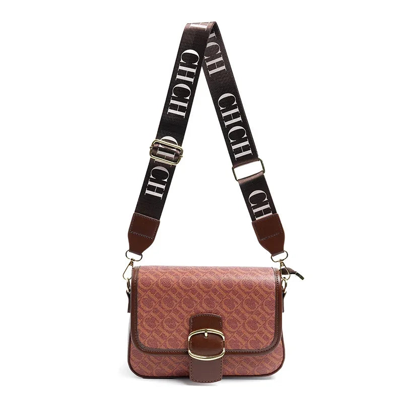 CH Fashionable and Elegant Women's Bag, Versatile Temperament, Brand Letter, Clasp, Multi-color Crossbody Bag - EastCurated