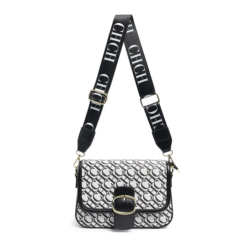 CH Fashionable and Elegant Women's Bag, Versatile Temperament, Brand Letter, Clasp, Multi-color Crossbody Bag - EastCurated