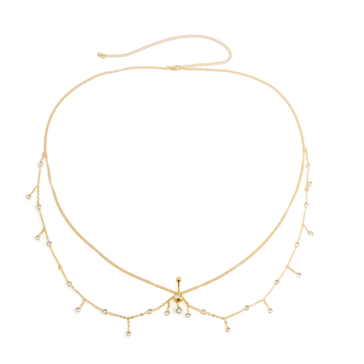 Ingemark Minimalism Multilayer Belly Waist Chain Women Summer Bikini Goth Piercing Navel Nail Body Jewelry Festival Accessories - EastCurated