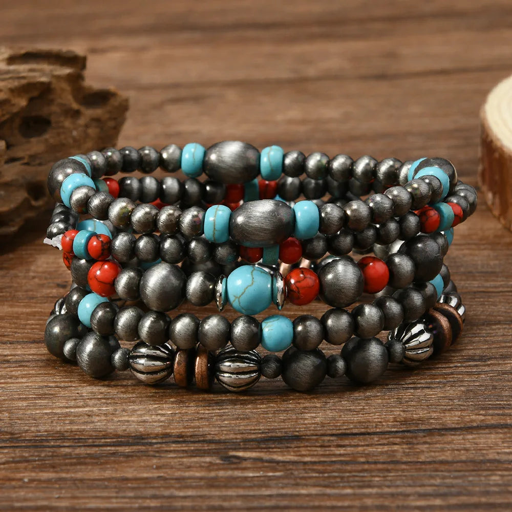 Western Country Hat Animal Head Leaf Feather Women Charm Bracelets Women Leather Bracelets Men Bangle Wholesale Jewelry Gift - EastCurated