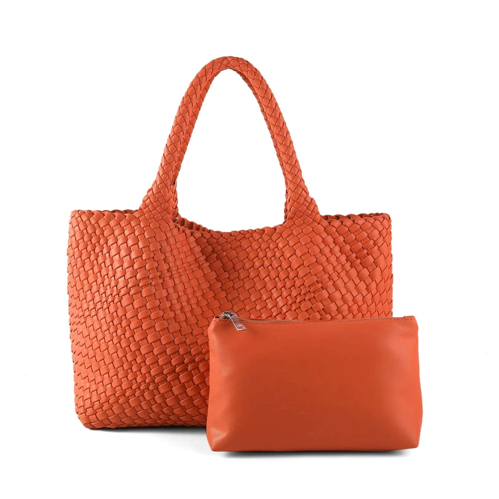 ZR DIARY Hand Woven Bags Women Oversized Large Capacity Shoulder Bags Simple Solid Color Casual Handbags BZ2025