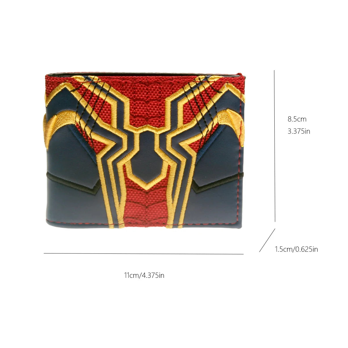 Embroidered men's wallet, stylish and personalized women's card clip