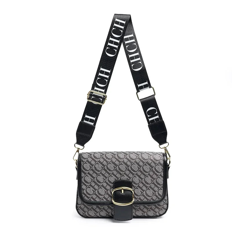 CH Fashionable and Elegant Women's Bag, Versatile Temperament, Brand Letter, Clasp, Multi-color Crossbody Bag - EastCurated