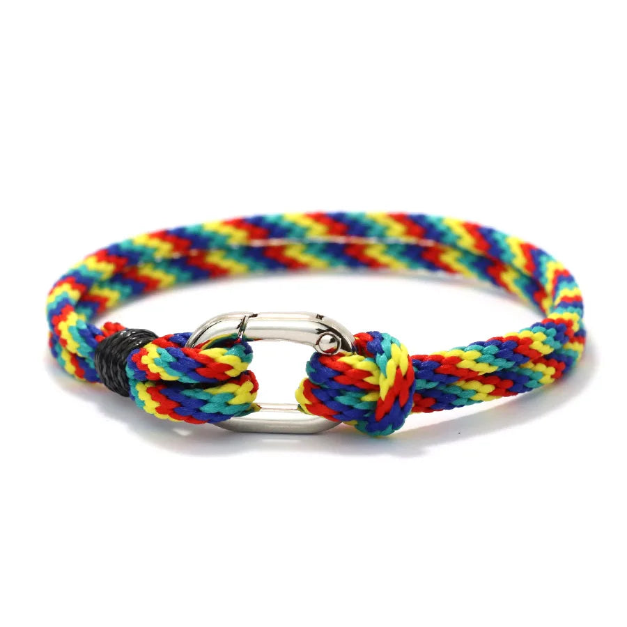 Handmade Multicolor Nautical Rope Bracelet for Men - EastCurated