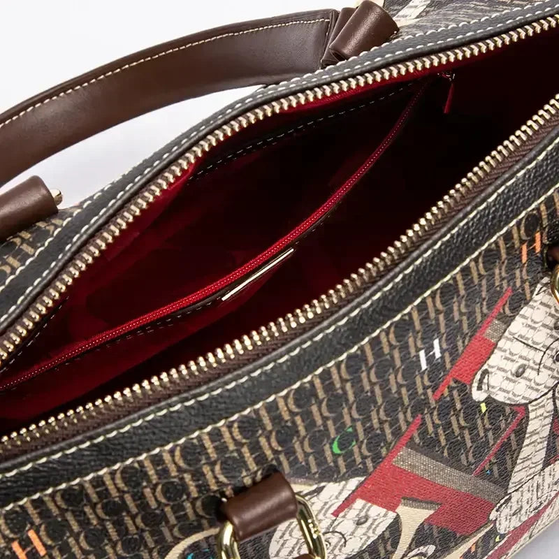 CH Women's Commuter Crossbody Bag Spring New Colorful Printed Women's Handbags Monogram Bronze Fashion Luxury Design