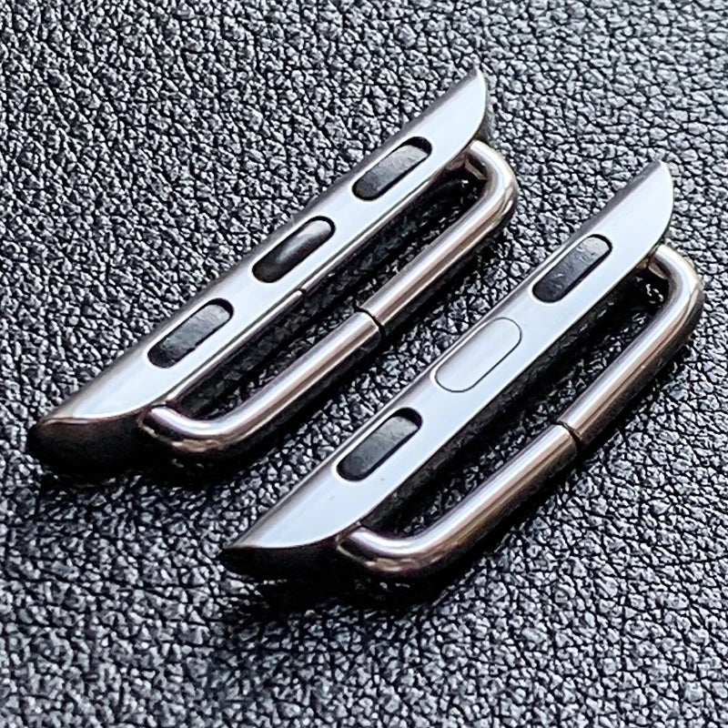 High Quality Stainless Steel Connector for Apple Watch Series 10 9 8 7 se 6 5 4 3 2 1 Black Rose Gold Adapter Accessory Magsafe - EastCurated