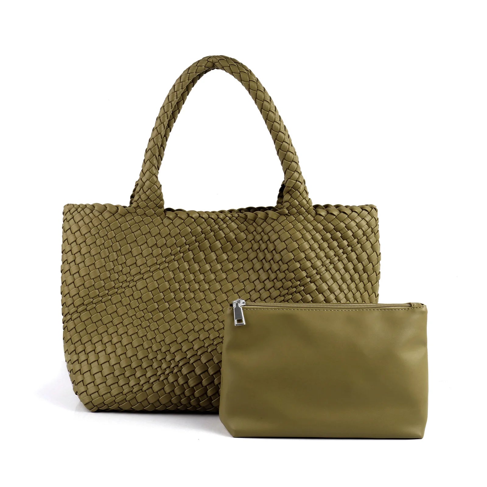 ZR DIARY Hand Woven Bags Women Oversized Large Capacity Shoulder Bags Simple Solid Color Casual Handbags BZ2025 - EastCurated