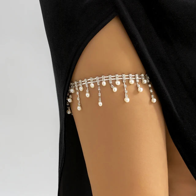 Multilayered tassel adjustable thigh chain Jewelry - EastCurated