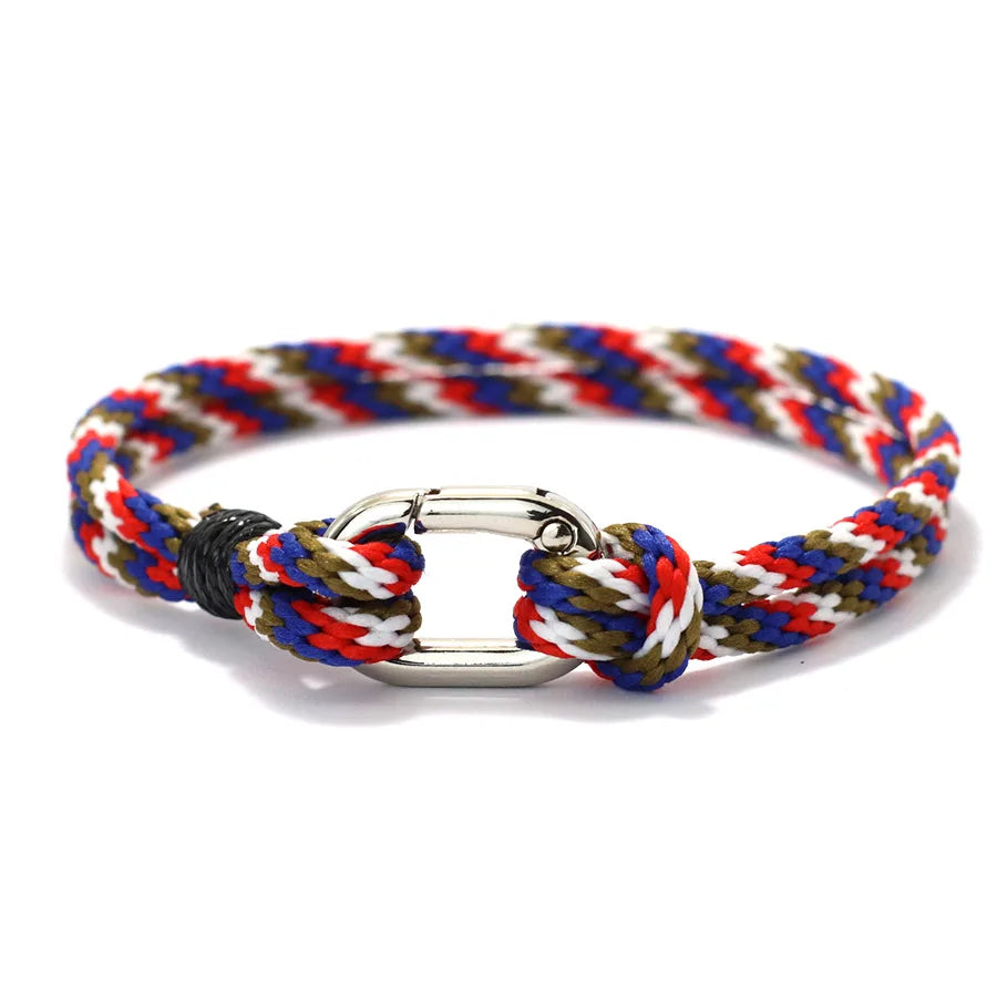 Handmade Multicolor Nautical Rope Bracelet for Men - EastCurated