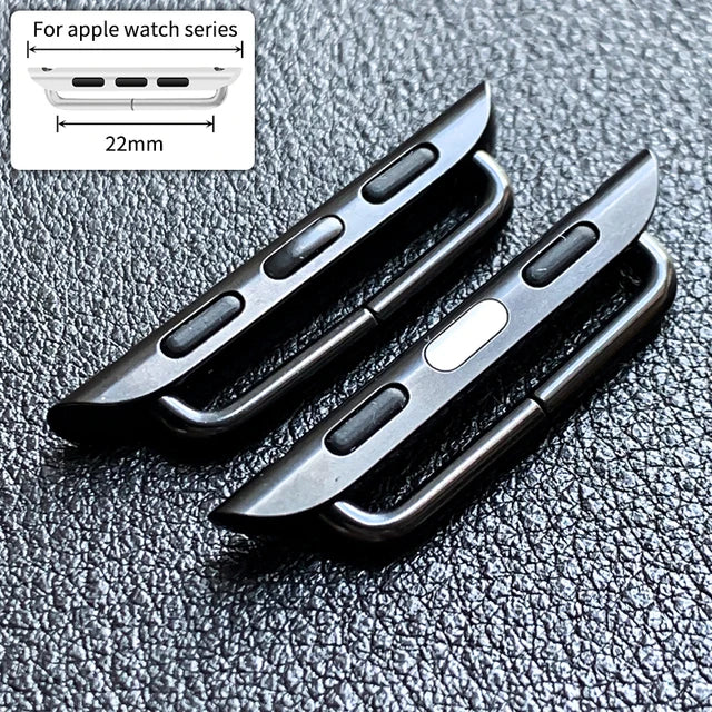 High Quality Stainless Steel Connector for Apple Watch Series 10 9 8 7 se 6 5 4 3 2 1 Black Rose Gold Adapter Accessory Magsafe - EastCurated