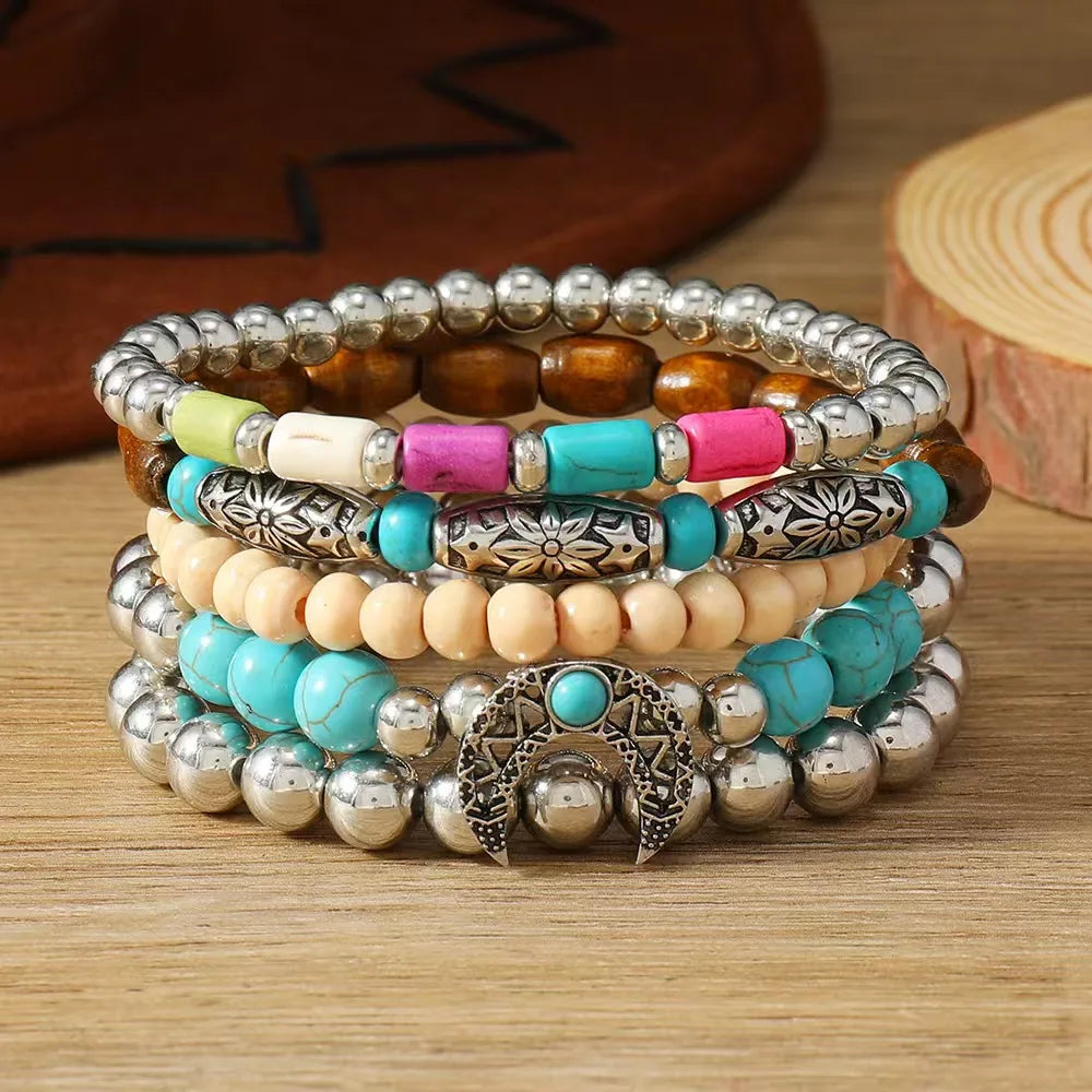 Western Country Hat Animal Head Leaf Feather Women Charm Bracelets Women Leather Bracelets Men Bangle Wholesale Jewelry Gift - EastCurated
