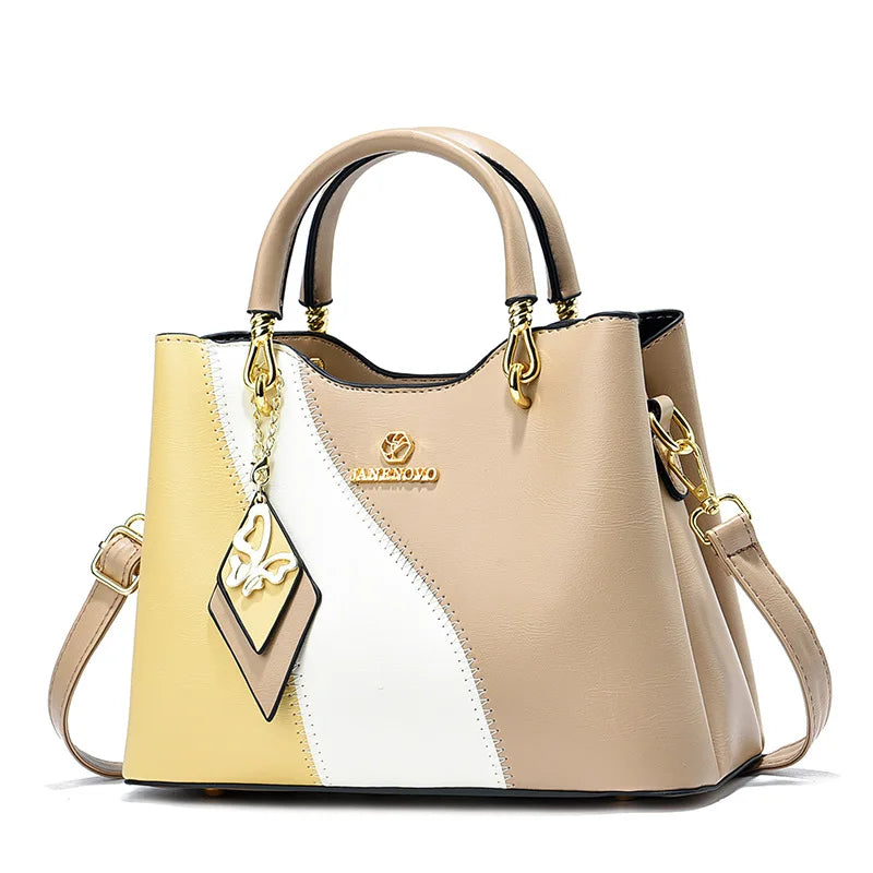 Premium women's bags, fashion temperament, handbags, versatile contrasting colors, large-capacity casual shoulder bags - EastCurated