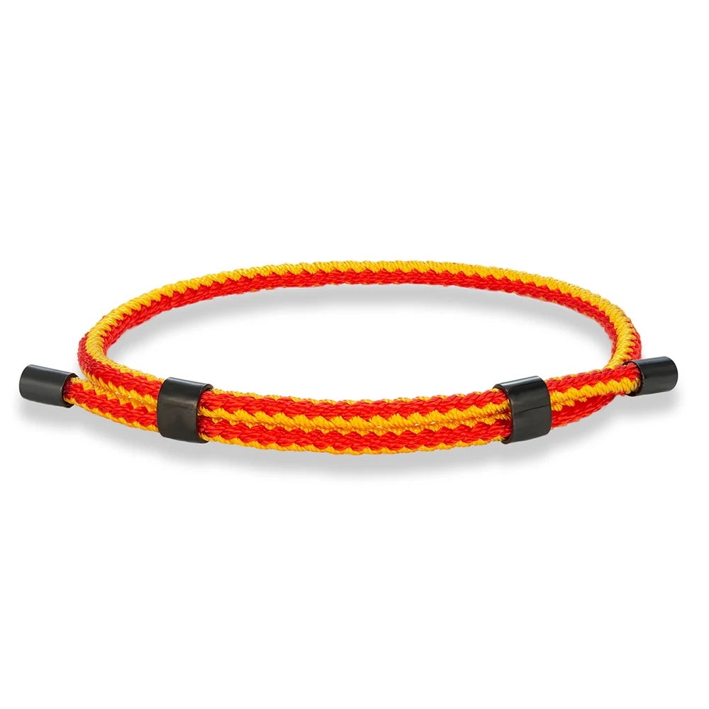 MKENDN 3MM Waterproof Surfering Rope Bracelets Men Adjustable Nautical Rope Bracelet Women Black Stainless Steel Sport Buckle - EastCurated