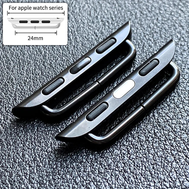 High Quality Stainless Steel Connector for Apple Watch Series 10 9 8 7 se 6 5 4 3 2 1 Black Rose Gold Adapter Accessory Magsafe - EastCurated