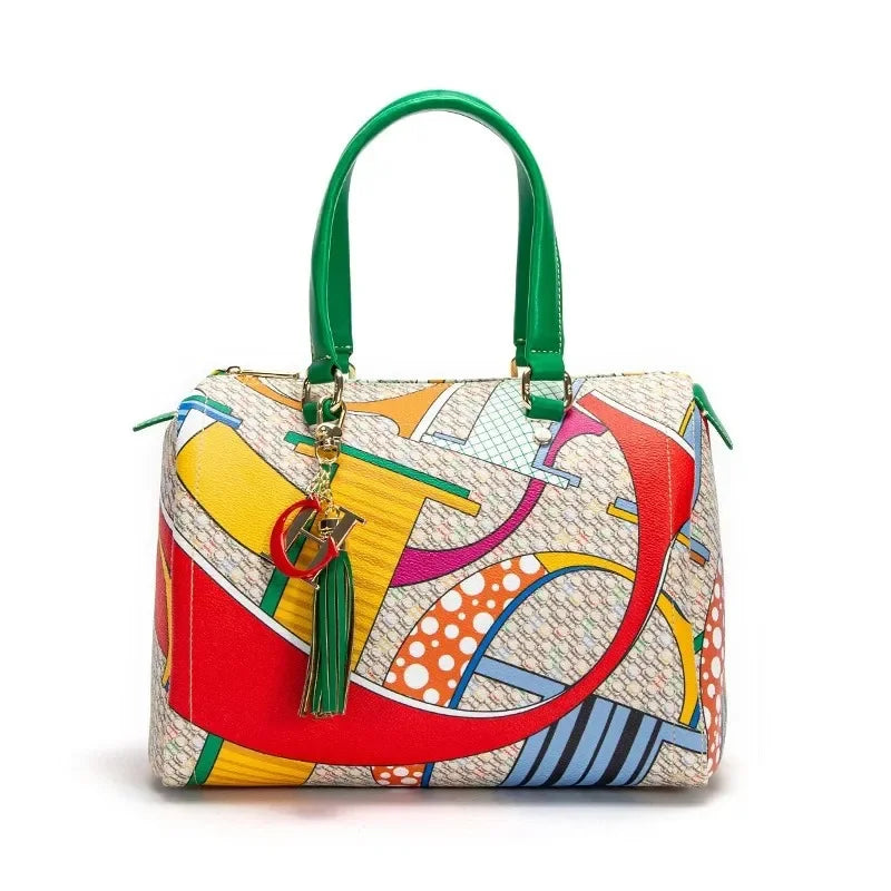 CH Women's Commuter Crossbody Bag Spring New Colorful Printed Women's Handbags Monogram Bronze Fashion Luxury Design