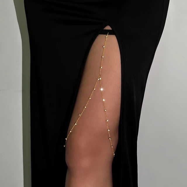 Multilayered tassel adjustable thigh chain Jewelry - EastCurated