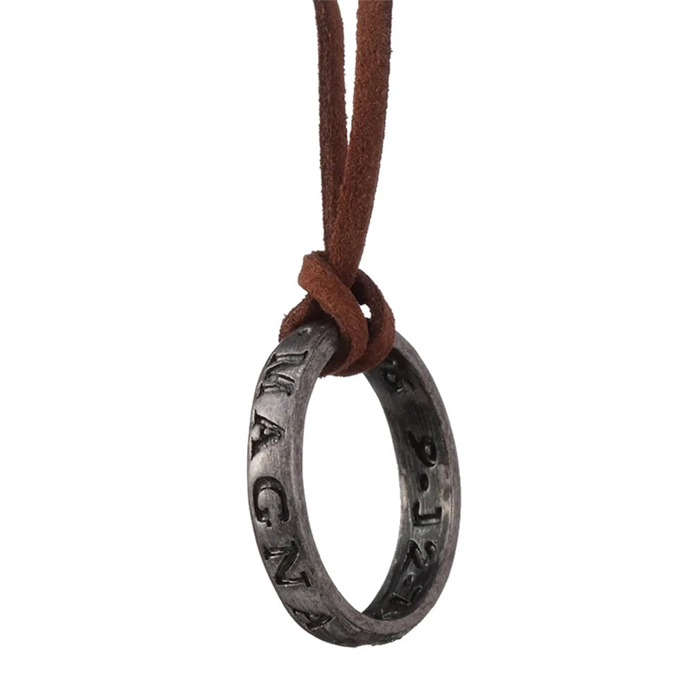 ZRM Jewelry Necklace Game Uncharted 4 A Thief's End Nathan Drake Necklaces Cord Chain Long Necklace jewelry Men Accessories - EastCurated