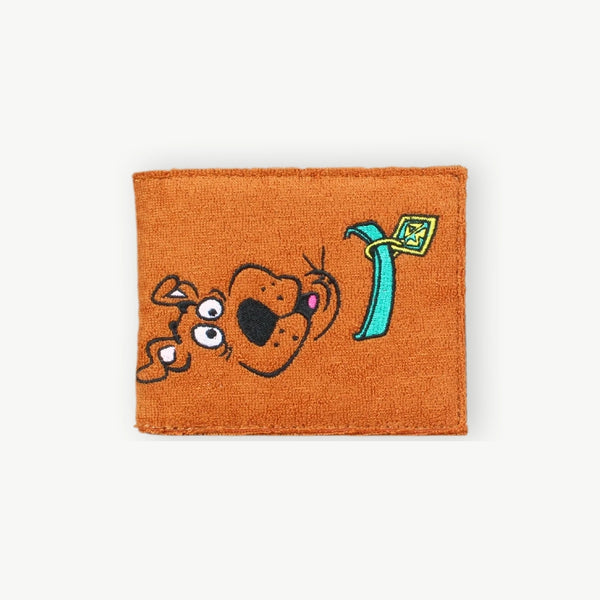 High quality towel cloth, cute dog embroidery, women's wallet, fashionable and personalized girl card clip wallet