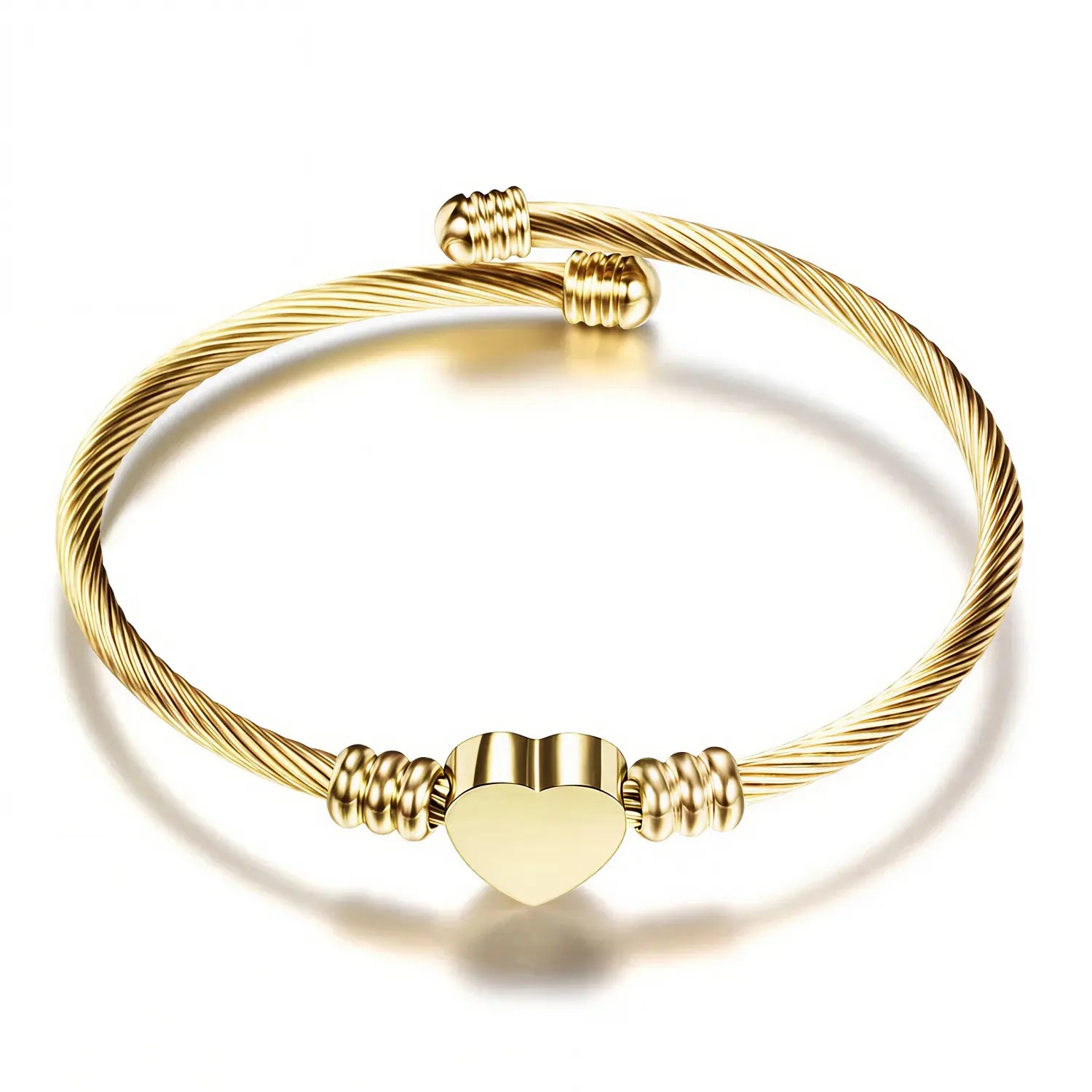 Women's Heart Signet Bracelet - EastCurated