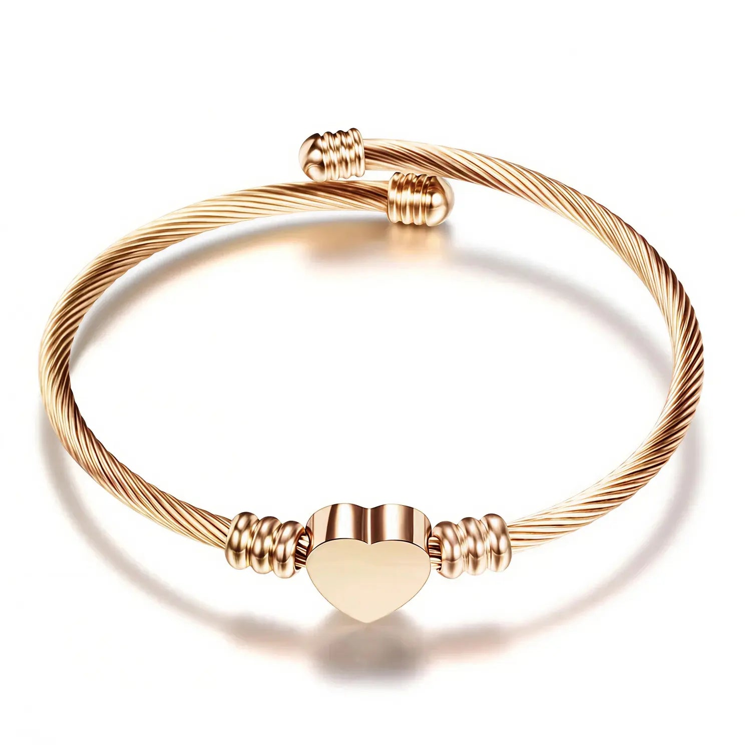 Women's Heart Signet Bracelet - EastCurated