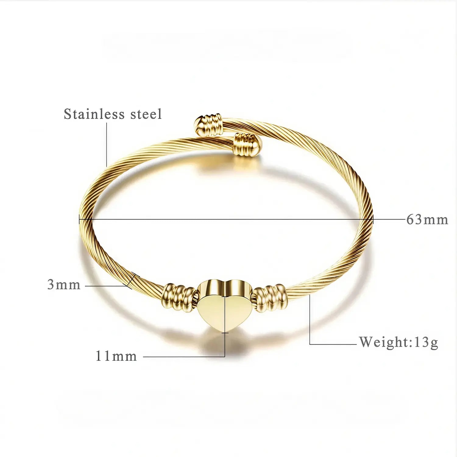 Women's Heart Signet Bracelet - EastCurated