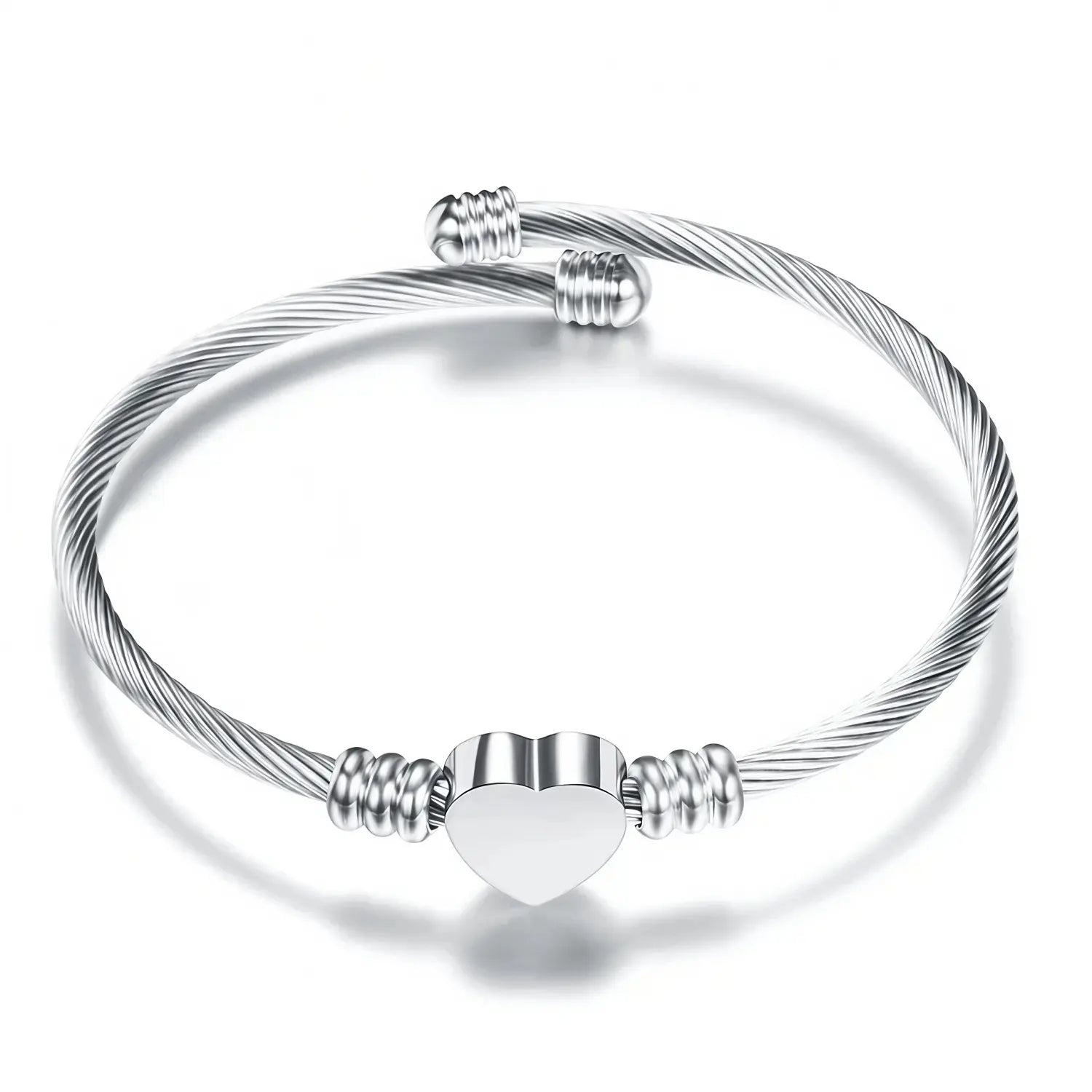 Women's Heart Signet Bracelet - EastCurated