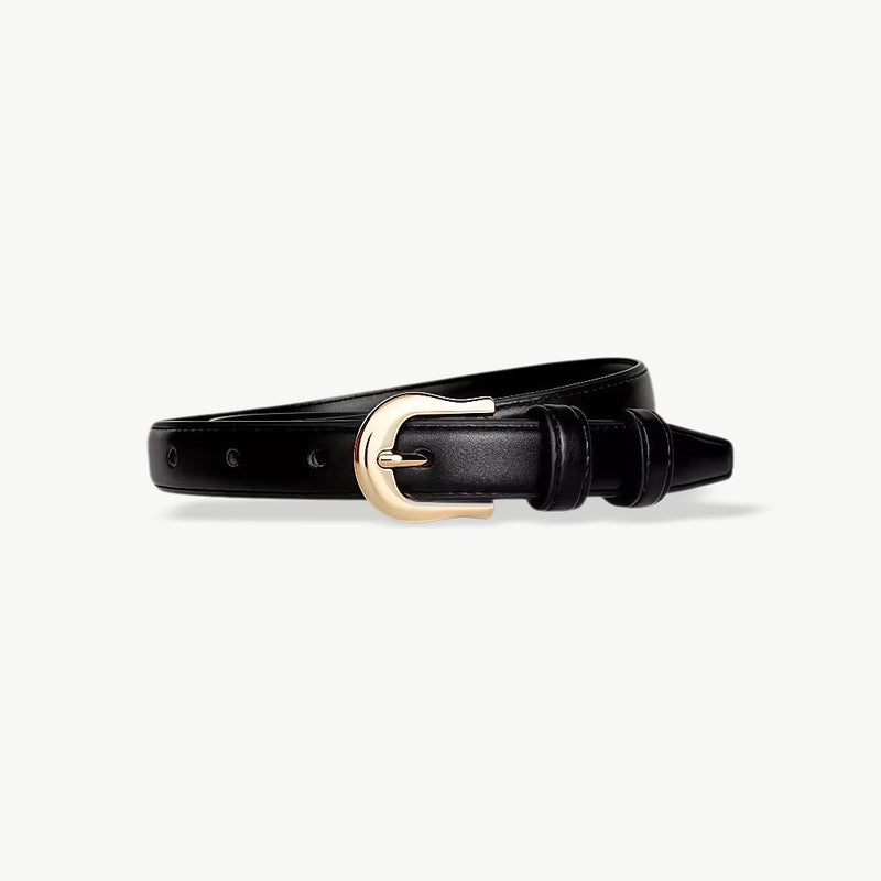Belt Summer Brown Belt with Fine Matching Western Pants Simple and Versatile Belt 2024 New Fashion Decoration - EastCurated