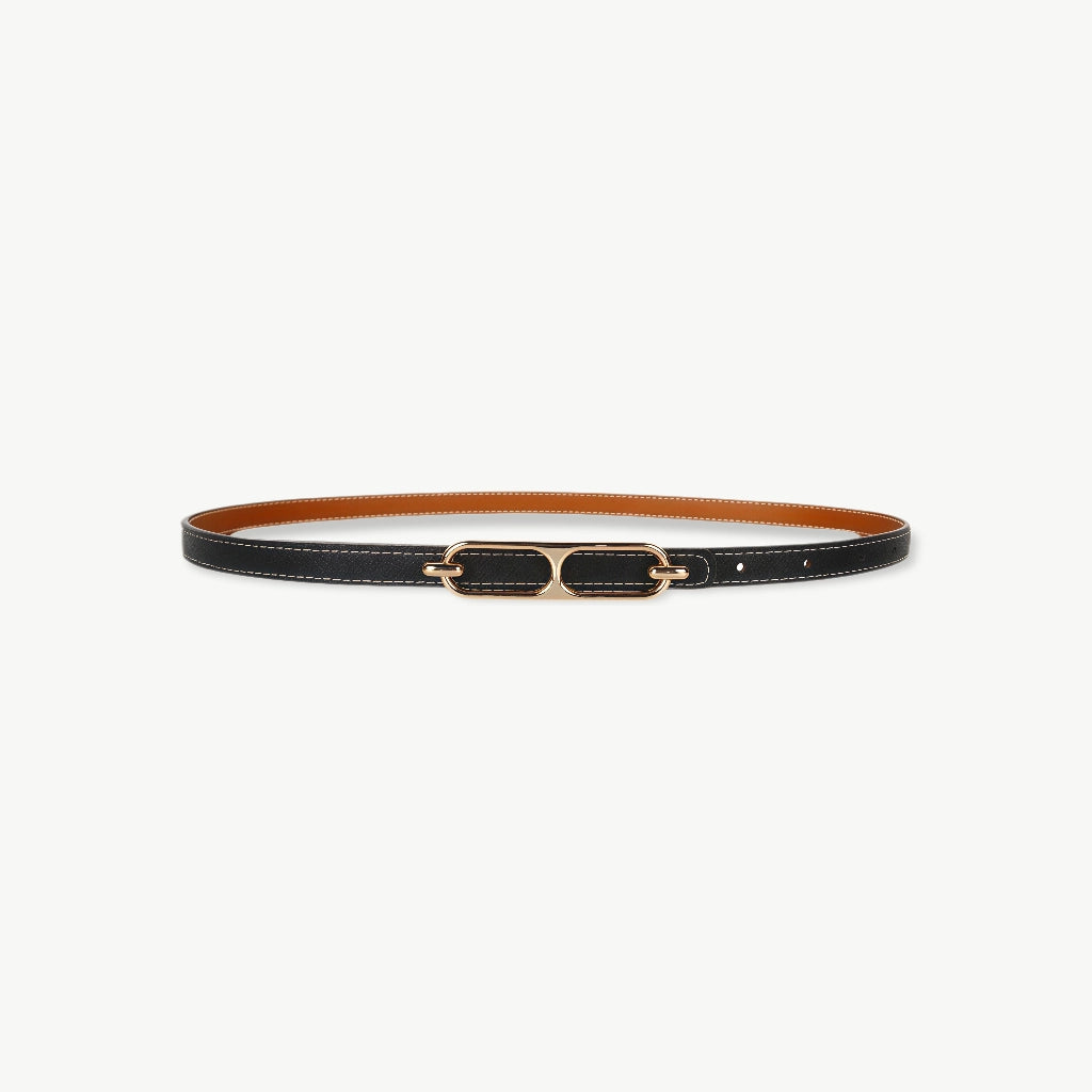 2025 Double-sided use of women's leather belt decorated ins fashion jeans wild student trend luxury design top quality brand