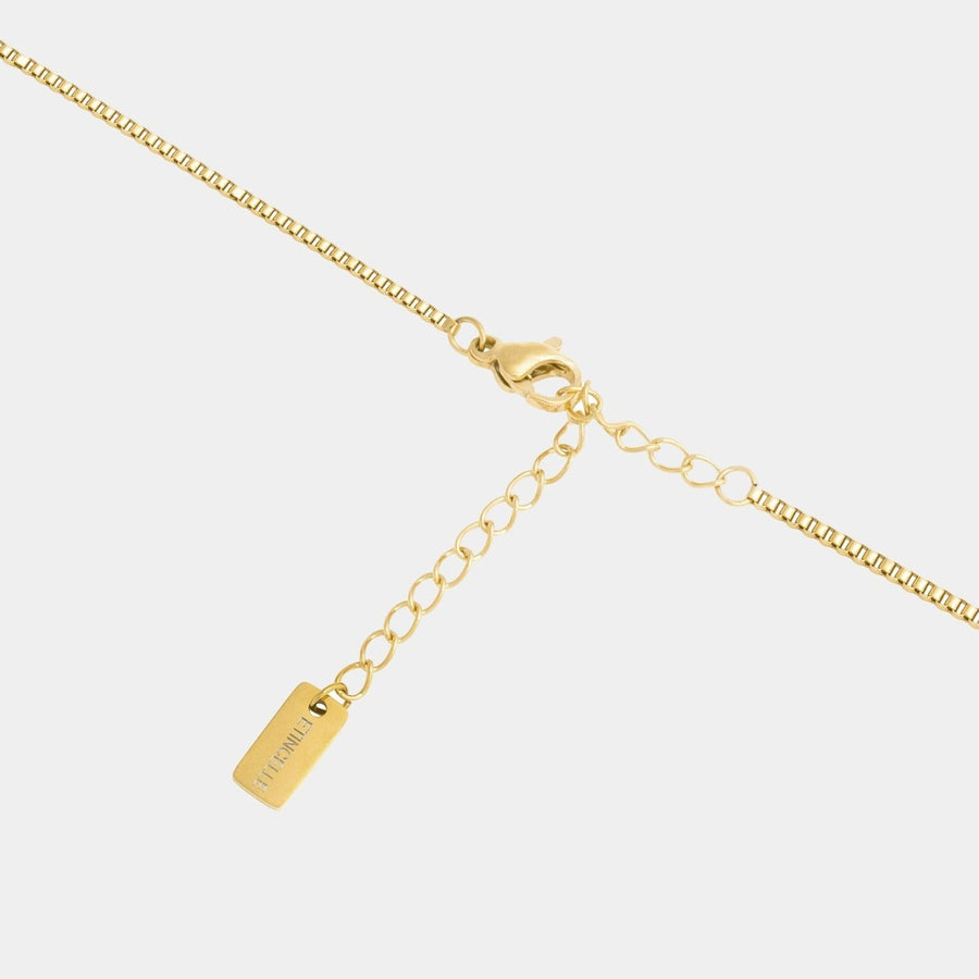 Box Chain Necklace — Gold — A Closer Look